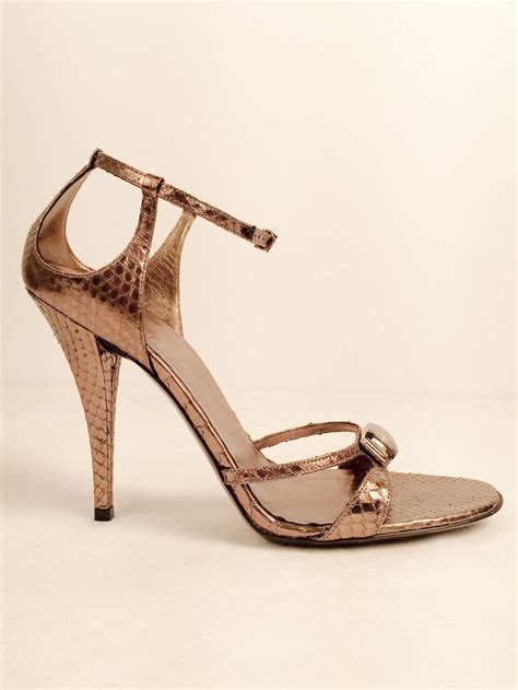 gucci snake print block heel strappy t strapshoes|Women's Gucci Strappy Sandals & Heels .